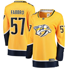 Dante Fabbro Nashville Predators Fanatics Women's Home Breakaway Player Jersey - Gold Jerseys