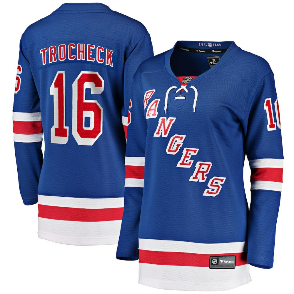 Vincent Trocheck New York Rangers Fanatics Women's Home Breakaway Player Jersey - Blue Jerseys