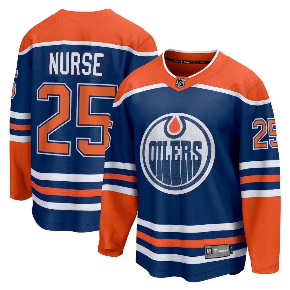 Darnell Nurse Edmonton Oilers Fanatics Home Breakaway Player Jersey - Royal Jerseys