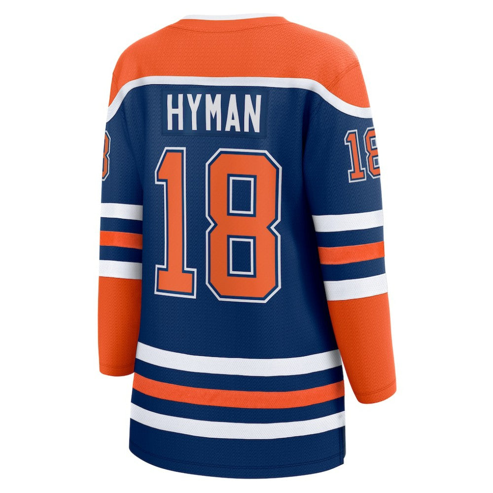 Zach Hyman Edmonton Oilers Fanatics Women's Home Breakaway Player Jersey - Royal Jerseys
