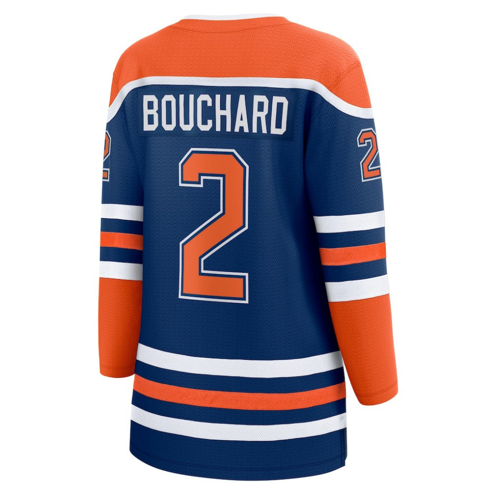 Evan Bouchard Edmonton Oilers Fanatics Women's Home Breakaway Player Jersey - Royal Jerseys