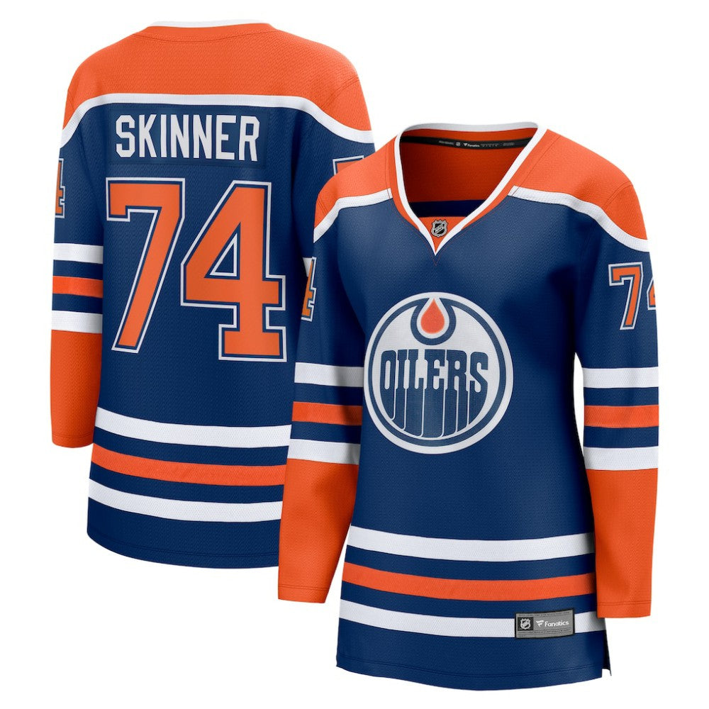 Stuart Skinner Edmonton Oilers Fanatics Women's Home Breakaway Player Jersey - Royal Jerseys