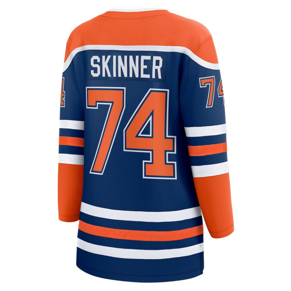 Stuart Skinner Edmonton Oilers Fanatics Women's Home Breakaway Player Jersey - Royal Jerseys