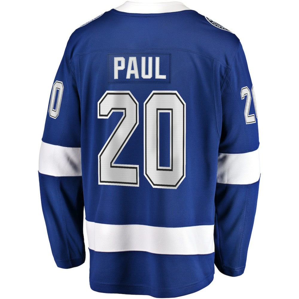Nicholas Paul Tampa Bay Lightning Fanatics Home Breakaway Player Jersey - Blue Jerseys