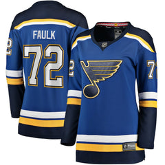Justin Faulk St. Louis Blues Fanatics Women's Home Breakaway Player Jersey - Blue Jerseys