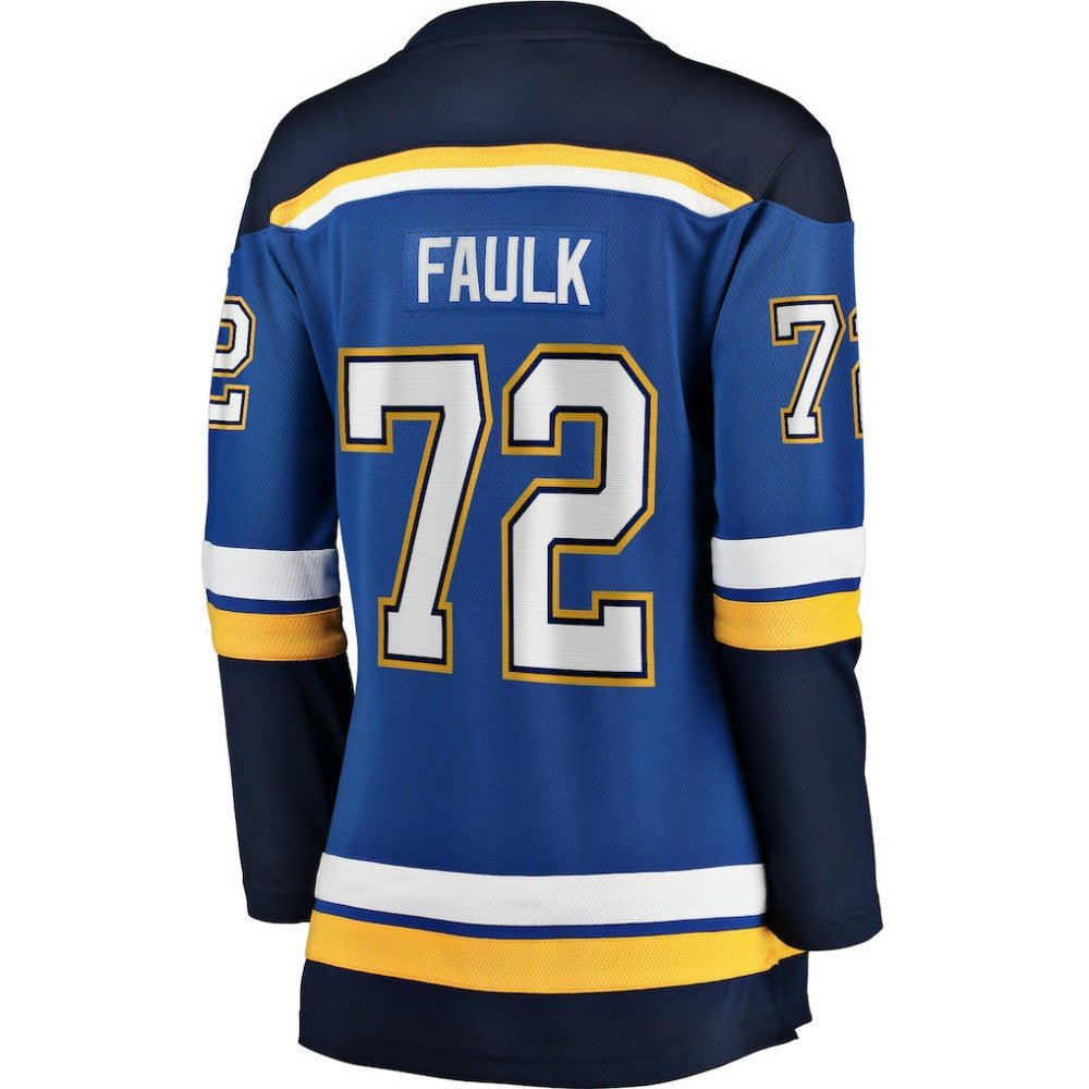 Justin Faulk St. Louis Blues Fanatics Women's Home Breakaway Player Jersey - Blue Jerseys