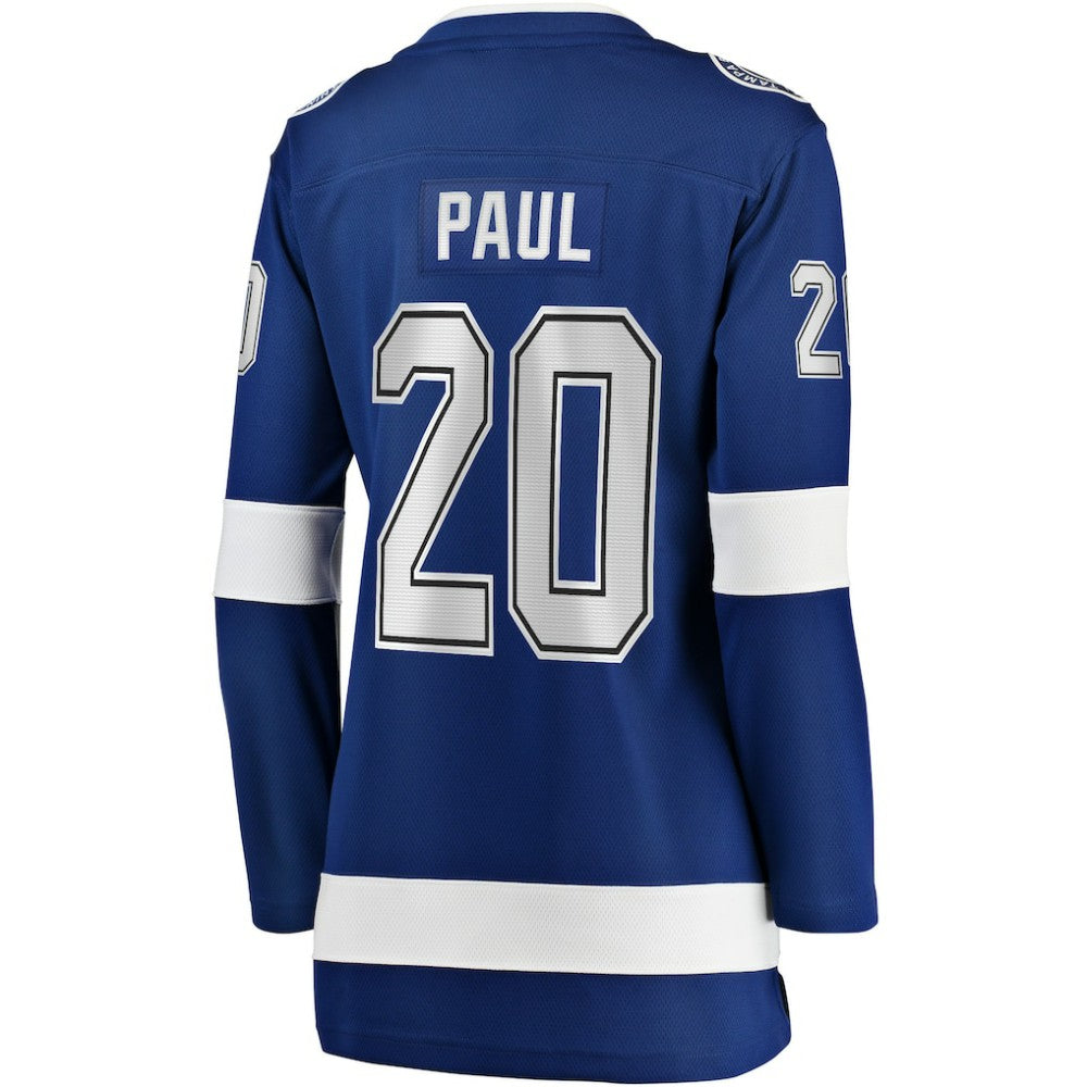 Nicholas Paul Tampa Bay Lightning Fanatics Women's Home Breakaway Player Jersey - Blue Jerseys