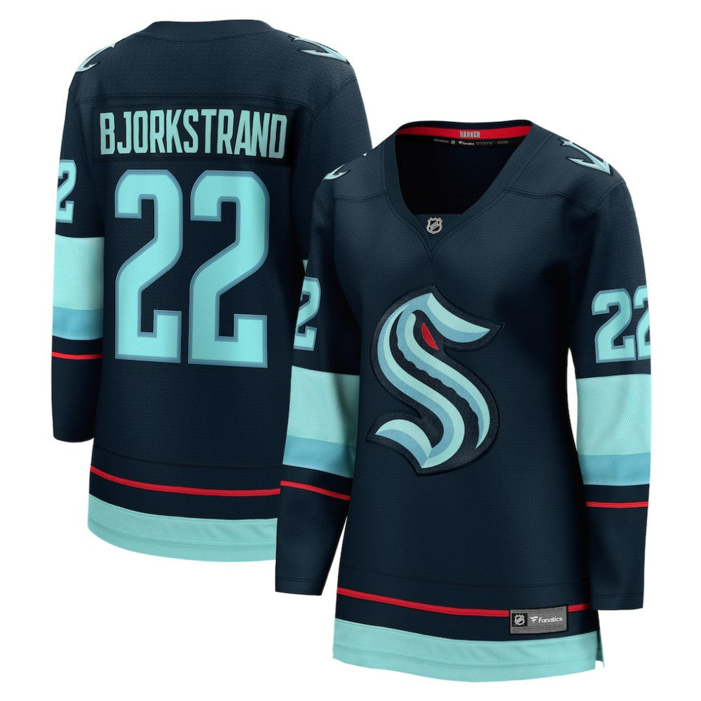 Oliver Bjorkstrand Seattle Kraken Fanatics Women's Home Breakaway Player Jersey - Deep Sea Blue Jerseys
