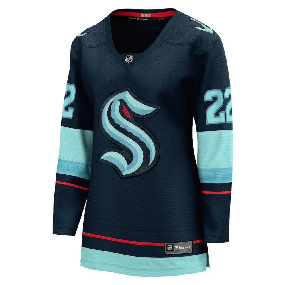 Oliver Bjorkstrand Seattle Kraken Fanatics Women's Home Breakaway Player Jersey - Deep Sea Blue Jerseys