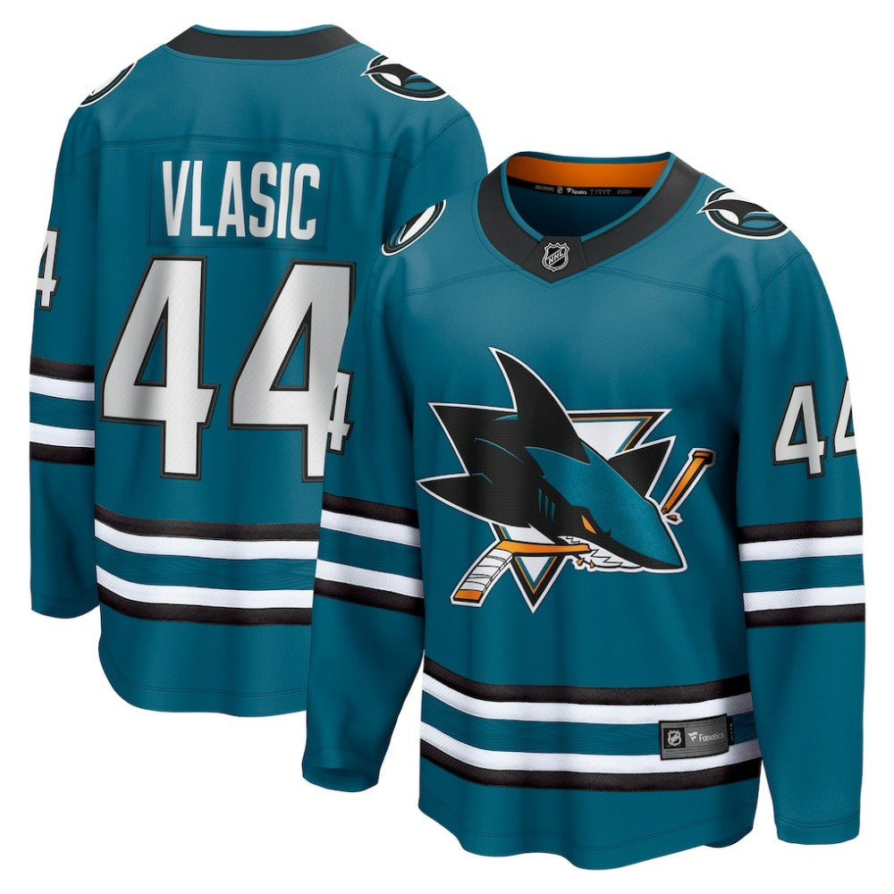 Marc-Edouard Vlasic San Jose Sharks Fanatics Home Breakaway Player Jersey - Teal Jerseys