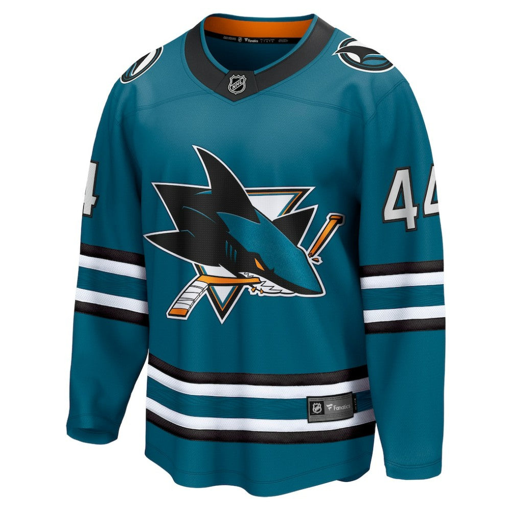 Marc-Edouard Vlasic San Jose Sharks Fanatics Home Breakaway Player Jersey - Teal Jerseys