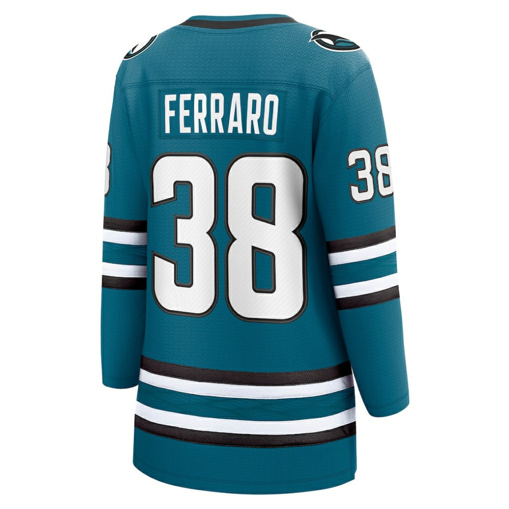 Mario Ferraro San Jose Sharks Fanatics Women's Home Breakaway Player Jersey - Teal Jerseys