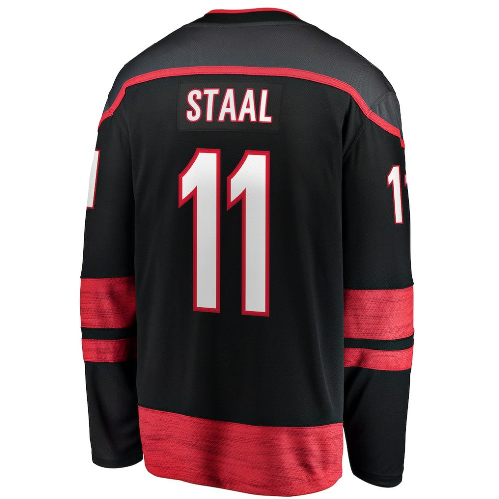Jordan Staal Carolina Hurricanes Fanatics Home Captain Patch Breakaway Player Jersey - Black Jerseys