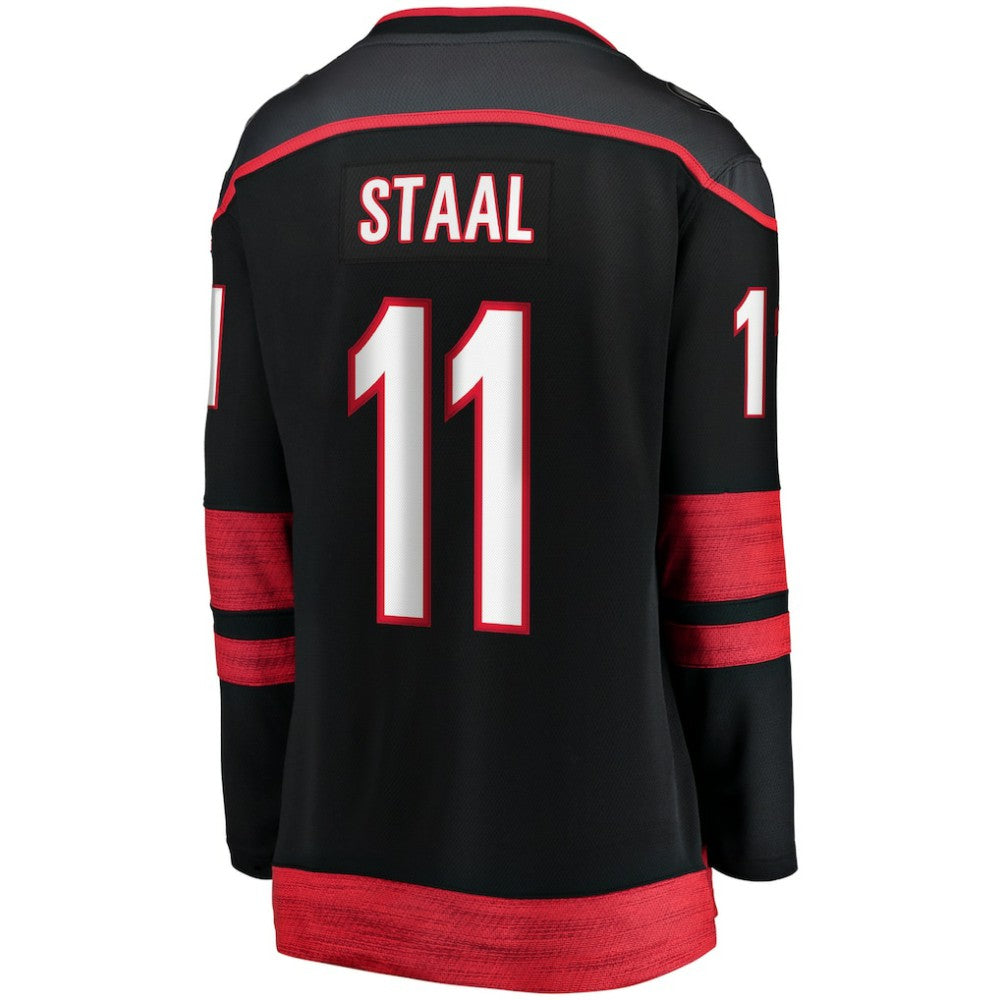 Jordan Staal Carolina Hurricanes Fanatics Women's Home Captain Patch Breakaway Player Jersey - Black Jerseys