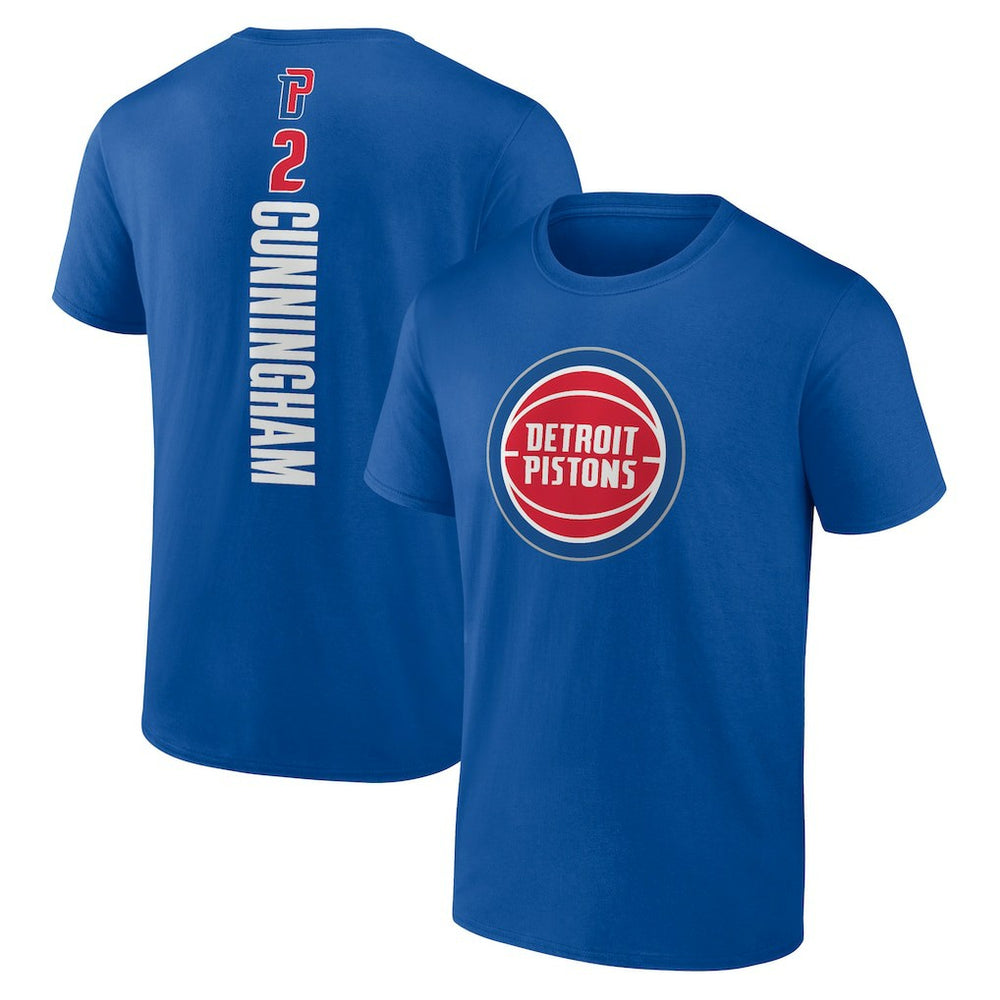 Cade Cunningham Detroit Pistons Playmaker Name & Number T-Shirt sale - Blue cheap