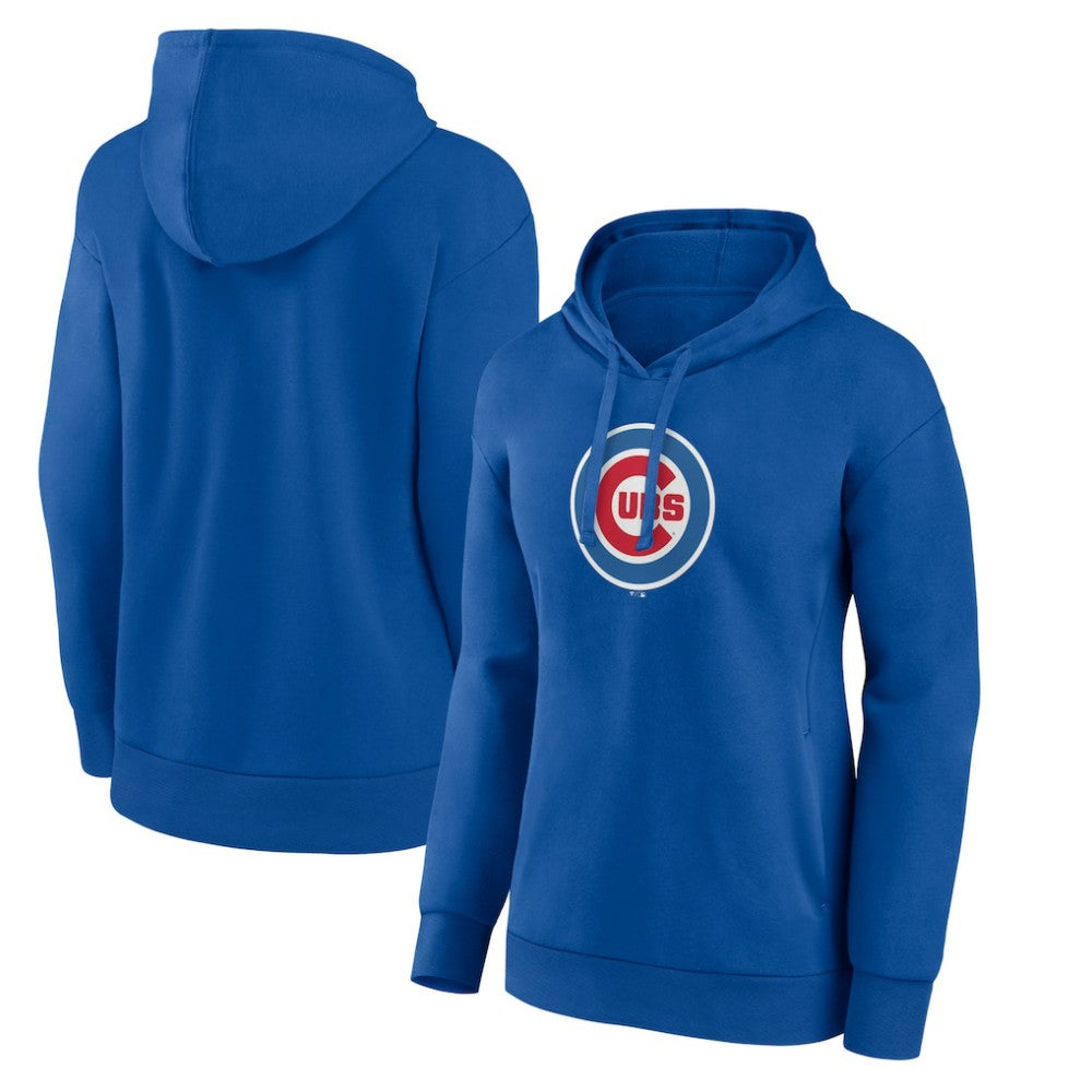 Chicago Cubs Women's Core Logo Pullover Hoodie Royal