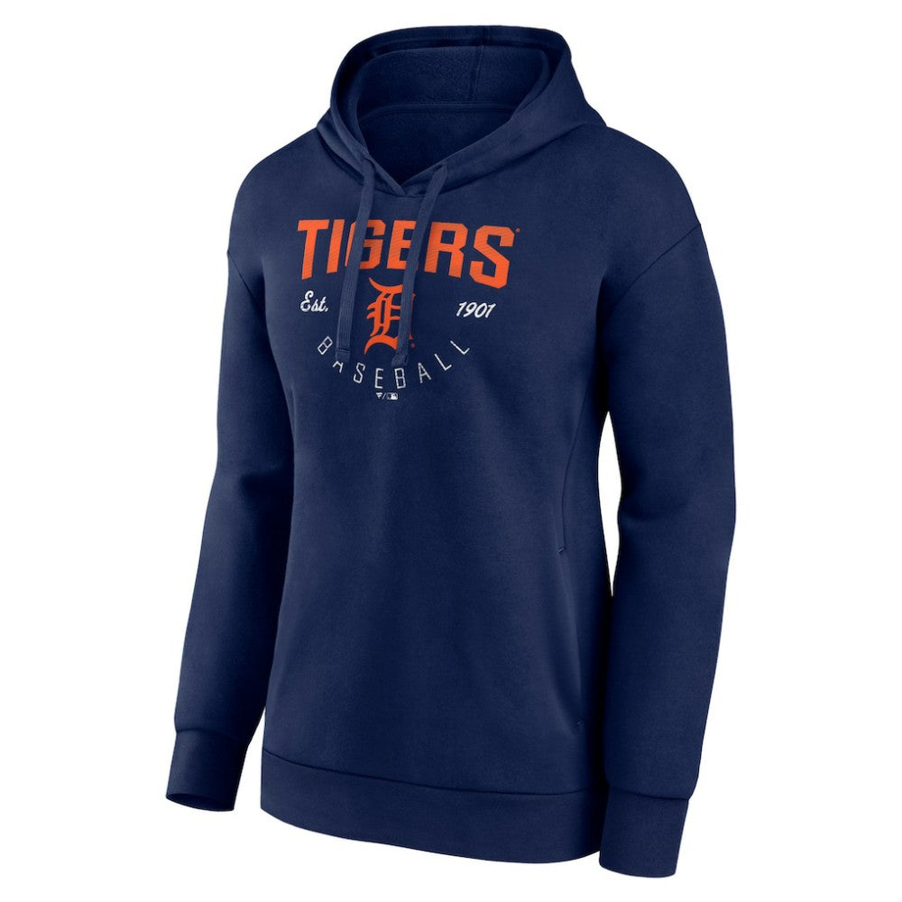 Detroit Tigers Women's Team Live For It Pullover Hoodie Navy