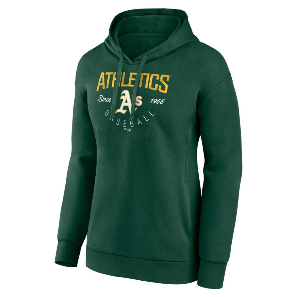 Oakland Athletics Women's Live For It Pullover Hoodie Green