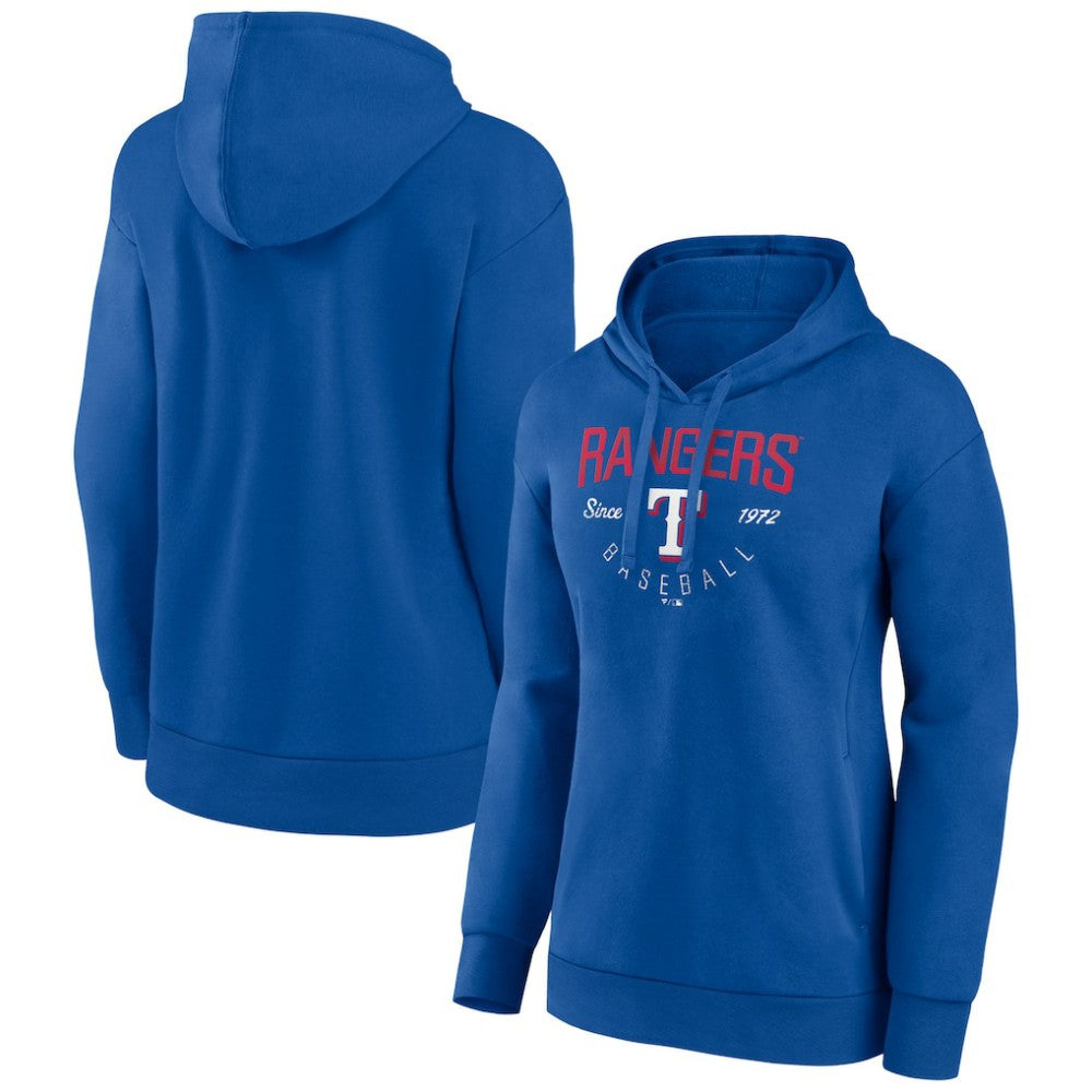 Texas Rangers Women's Team Live For It Pullover Hoodie Royal