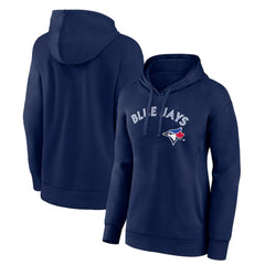 Toronto Blue Jays Women's Team Lockup Pullover Hoodie Navy