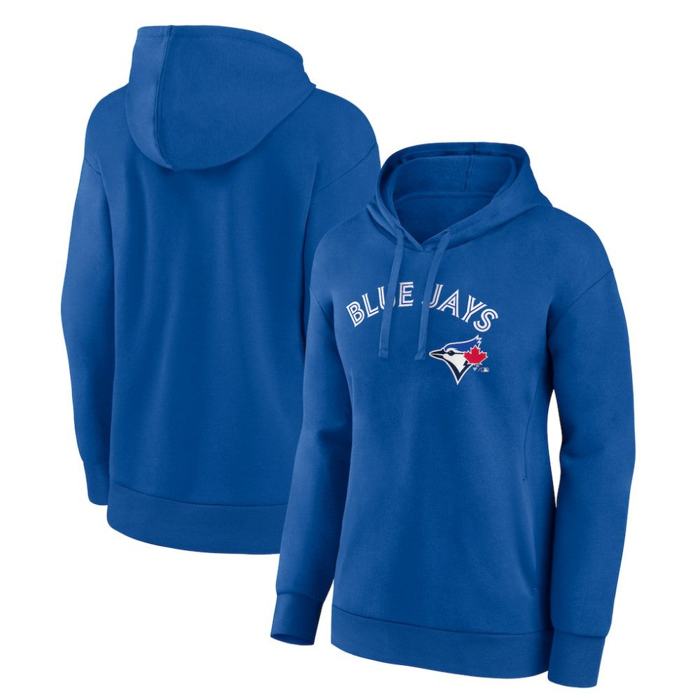 Toronto Blue Jays Women's Team Logo Lockup Pullover Hoodie Royal