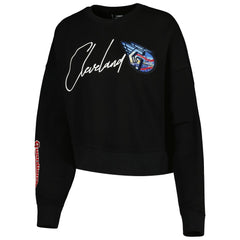 Cleveland Guardians Pro Standard Women's City Scape Pullover Sweatshirt Black