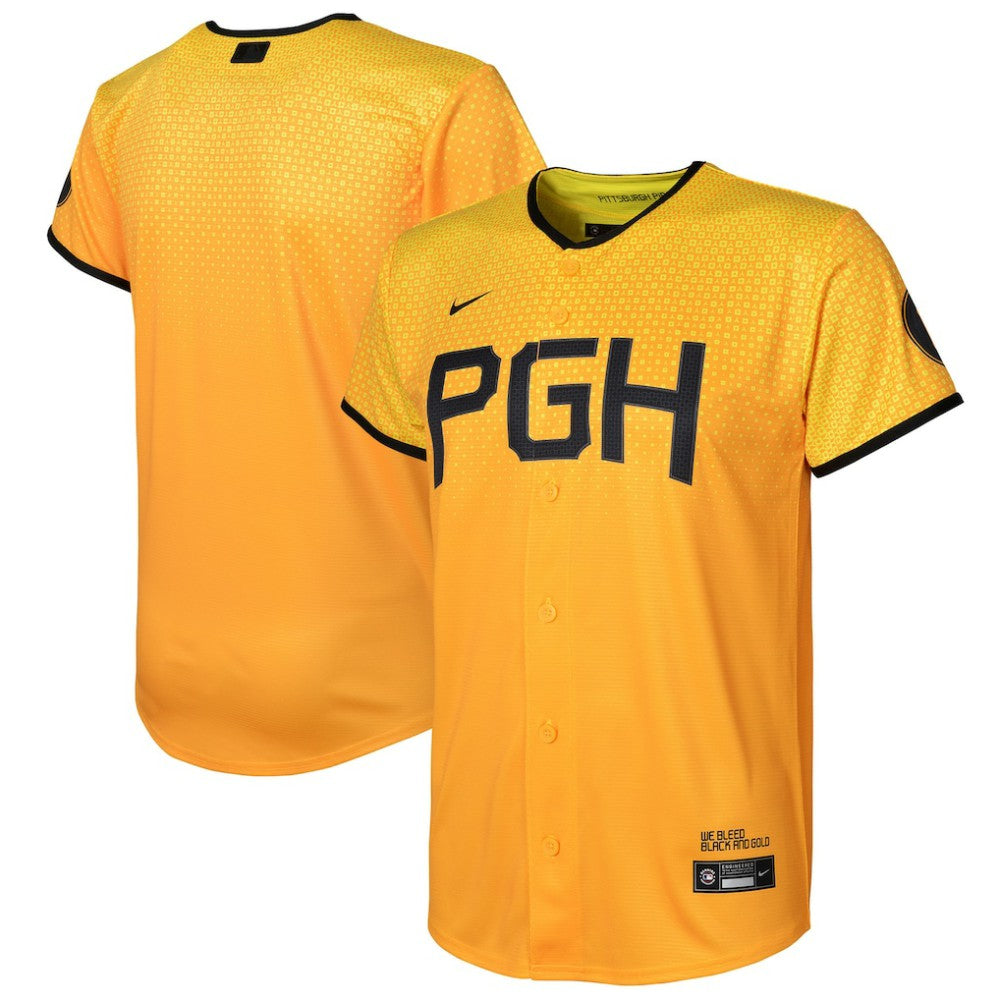 Pittsburgh Pirates Preschool City Connect Replica Jersey Gold