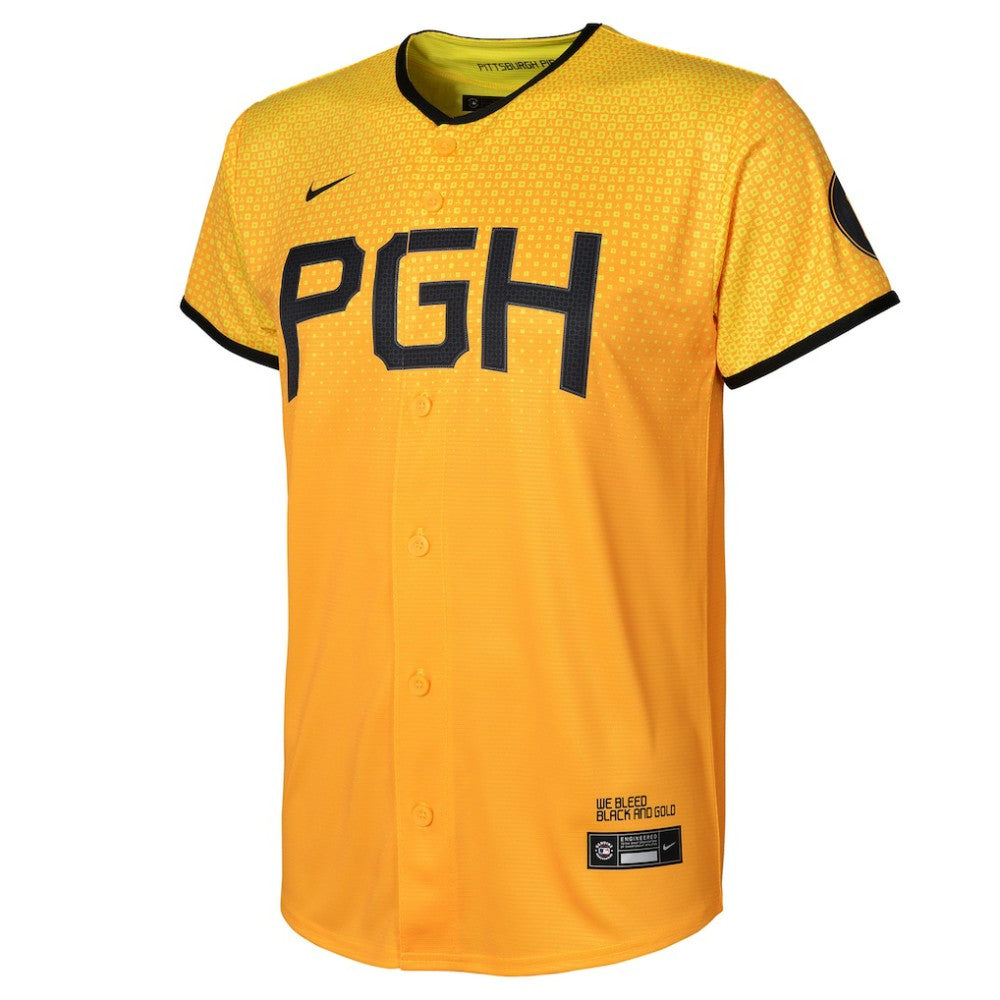 Pittsburgh Pirates Preschool City Connect Replica Jersey Gold