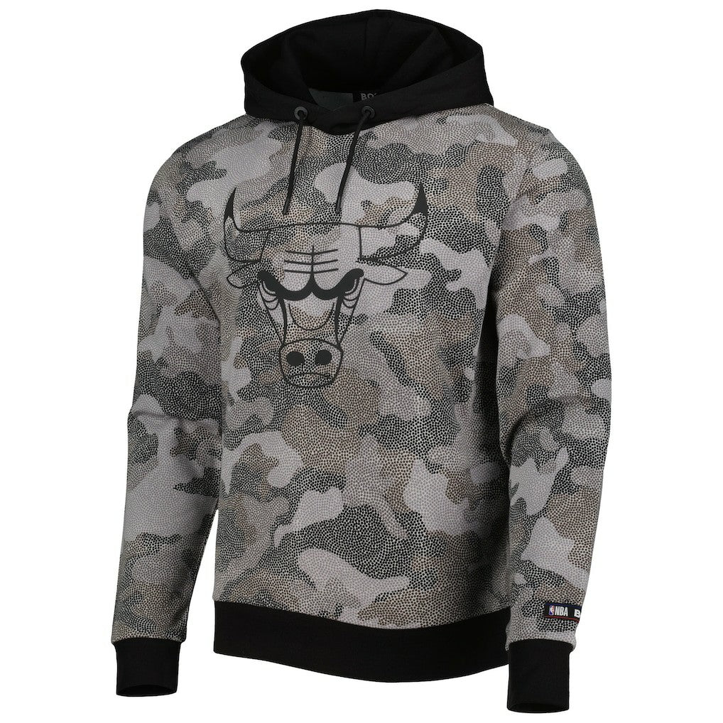 Chicago Bulls Hugo Boss Camo Pullover Hoodie - Black online