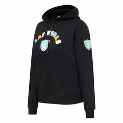 Las Vegas Raiders Pro Standard Women's Neon Fleece Pullover Hoodie - Black on sale