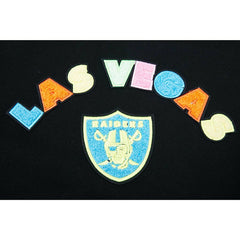Las Vegas Raiders Pro Standard Women's Neon Fleece Pullover Hoodie - Black on sale