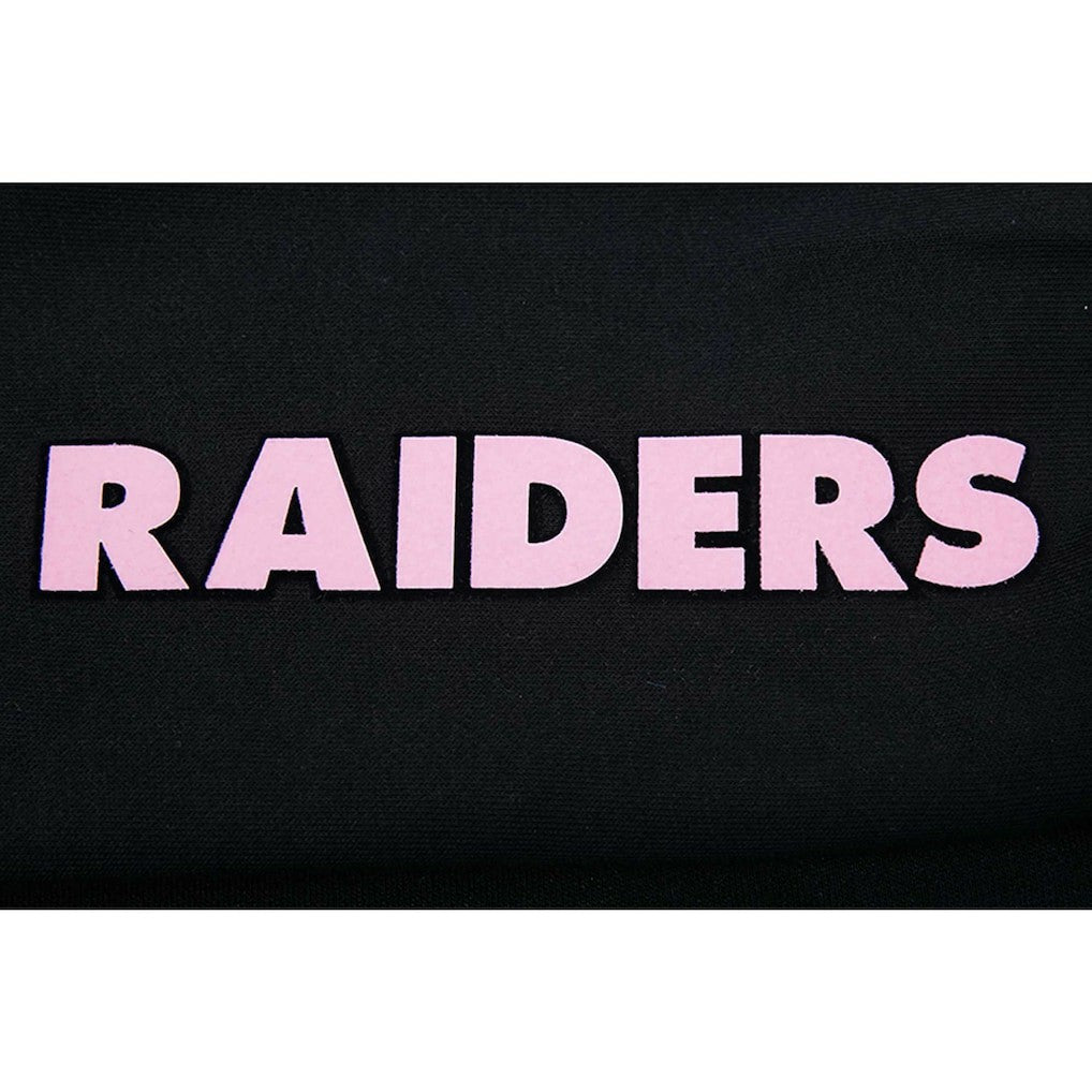 Las Vegas Raiders Pro Standard Women's Neon Fleece Pullover Hoodie - Black on sale
