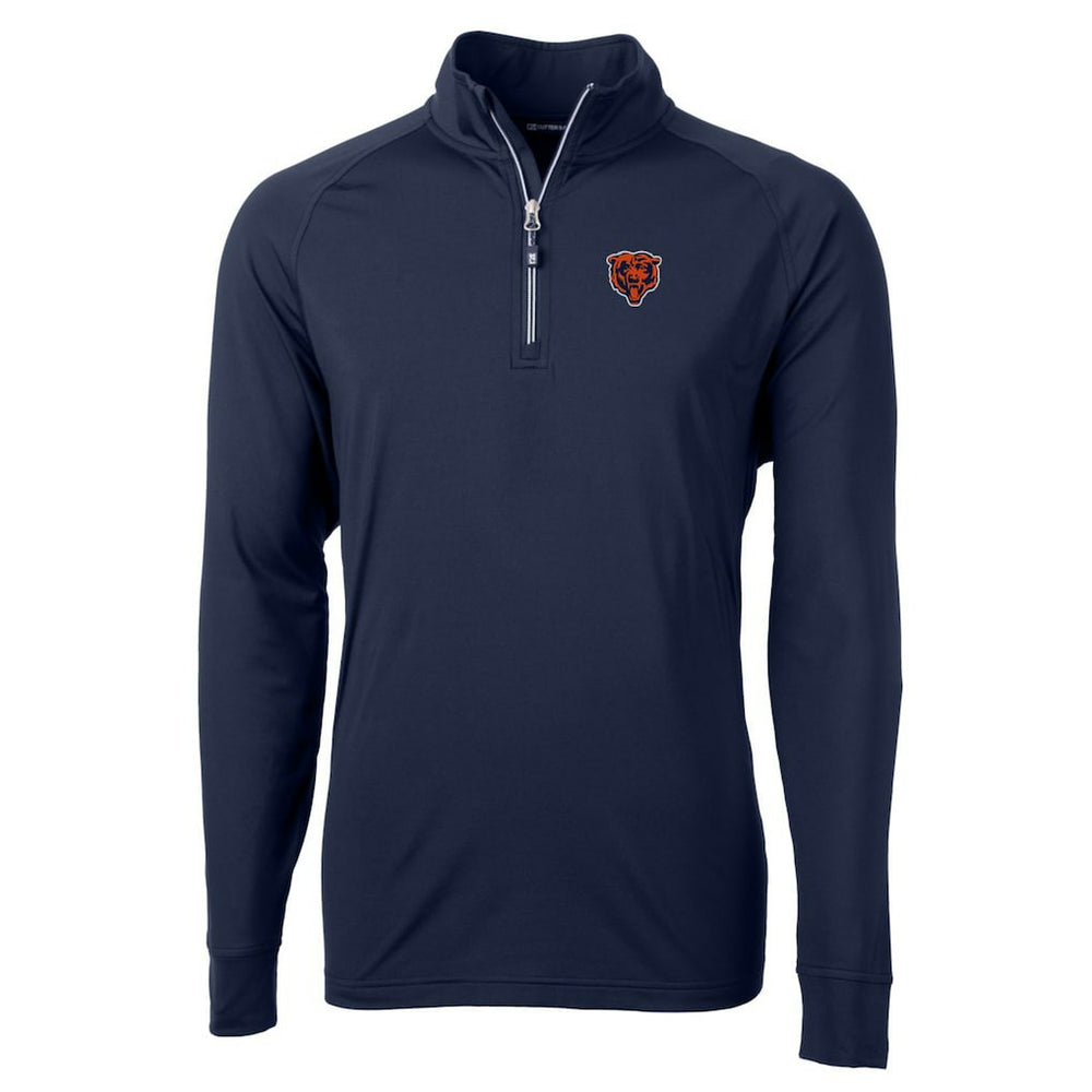Chicago Bears Cutter & Buck Adapt Eco Knit Stretch Recycled Big & Tall Quarter-Zip Throwback Pullover Top - Navy online