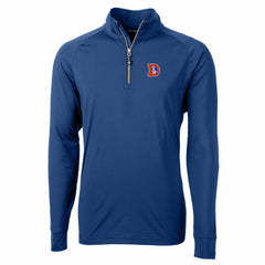 Denver Broncos Cutter & Buck Adapt Eco Knit Stretch Recycled Big & Tall Quarter-Zip Throwback Pullover Top - Royal outlet