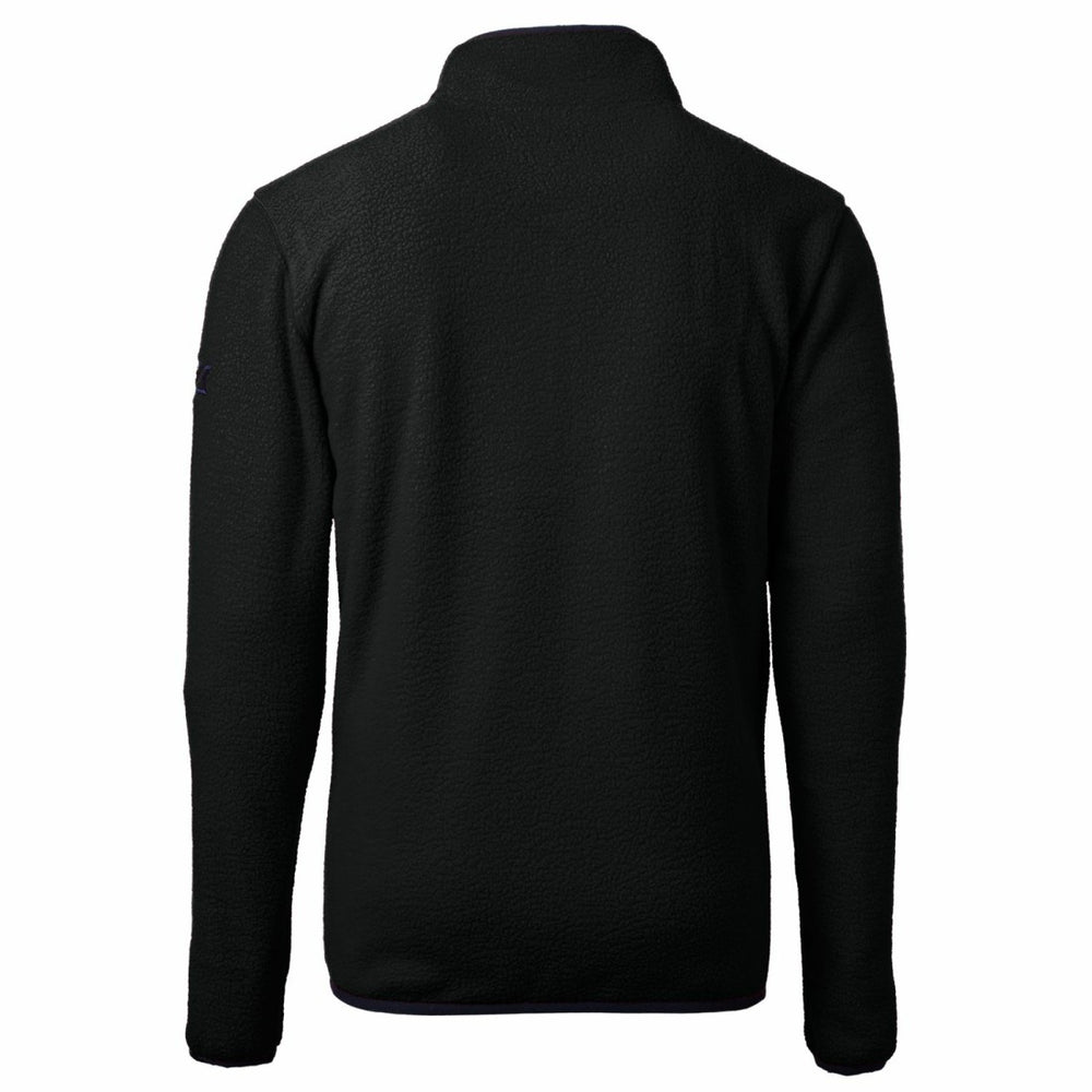 Detroit Lions Cutter & Buck Cascade Eco Sherpa Fleece Big & Tall Quarter-Zip Throwback Jacket - Black cheap