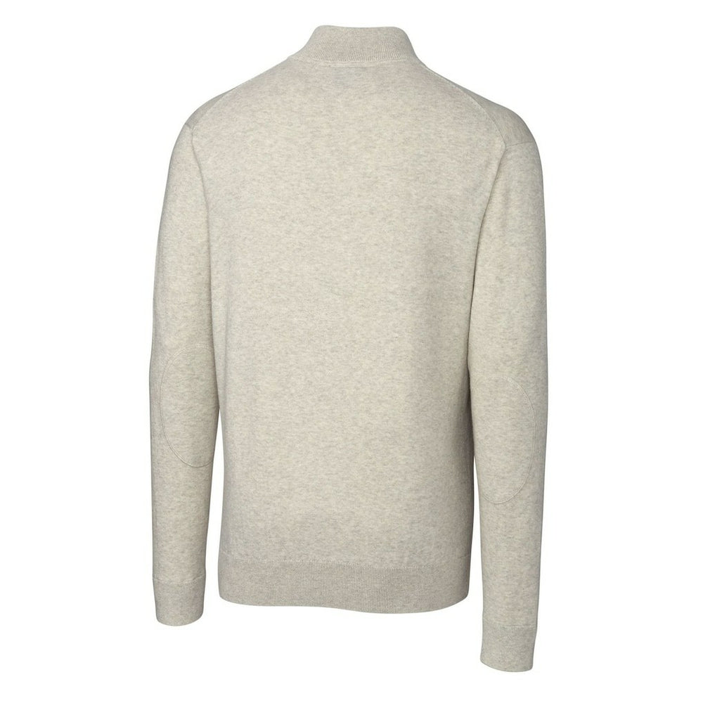 Cleveland Browns Cutter & Buck Throwback Logo Lakemont Tri-Blend Big & Tall Quarter-Zip Pullover Sweater - Oatmeal sale