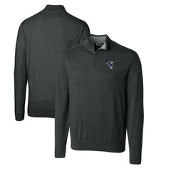 Indianapolis Colts Cutter & Buck Throwback Logo Lakemont Tri-Blend Big & Tall Quarter-Zip Pullover Sweater - Heather Charcoal discount