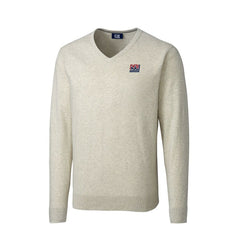 New York Giants Cutter & Buck Throwback Logo Lakemont Tri-Blend Big & Tall V-Neck Pullover Sweater - Oatmeal cheap