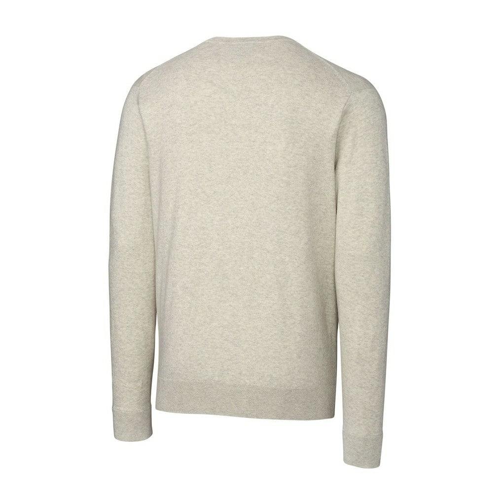 New York Giants Cutter & Buck Throwback Logo Lakemont Tri-Blend Big & Tall V-Neck Pullover Sweater - Oatmeal cheap