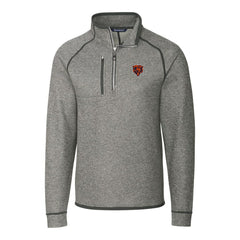 Chicago Bears Cutter & Buck Mainsail Sweater-Knit Big & Tall Half-Zip Pullover Jacket - Heather Gray online