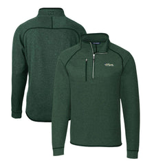 New York Jets Cutter & Buck Mainsail Sweater-Knit Big & Tall Half-Zip Pullover Jacket - Heather Green on sale