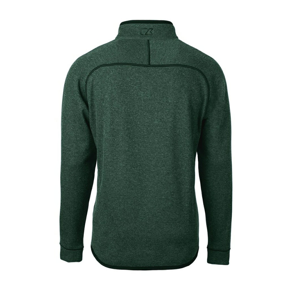 New York Jets Cutter & Buck Mainsail Sweater-Knit Big & Tall Half-Zip Pullover Jacket - Heather Green on sale