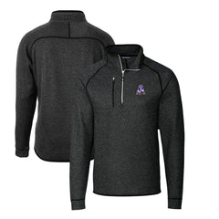 New England Patriots Cutter & Buck Mainsail Sweater-Knit Big & Tall Half-Zip Pullover Jacket - Heather Charcoal outlet