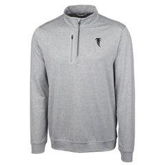 Atlanta Falcons Cutter & Buck Stealth Heathered Big & Tall Throwback Logo Quarter-Zip Pullover Top - Gray discount