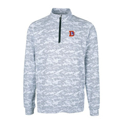Denver Broncos Cutter & Buck Throwback Logo Big & Tall Traverse Camo Print Stretch Quarter-Zip Pullover Top - Charcoal sale