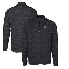 Cleveland Browns Cutter & Buck Throwback Logo Big & Tall Traverse Camo Print Stretch Quarter-Zip Pullover Top - Black discount