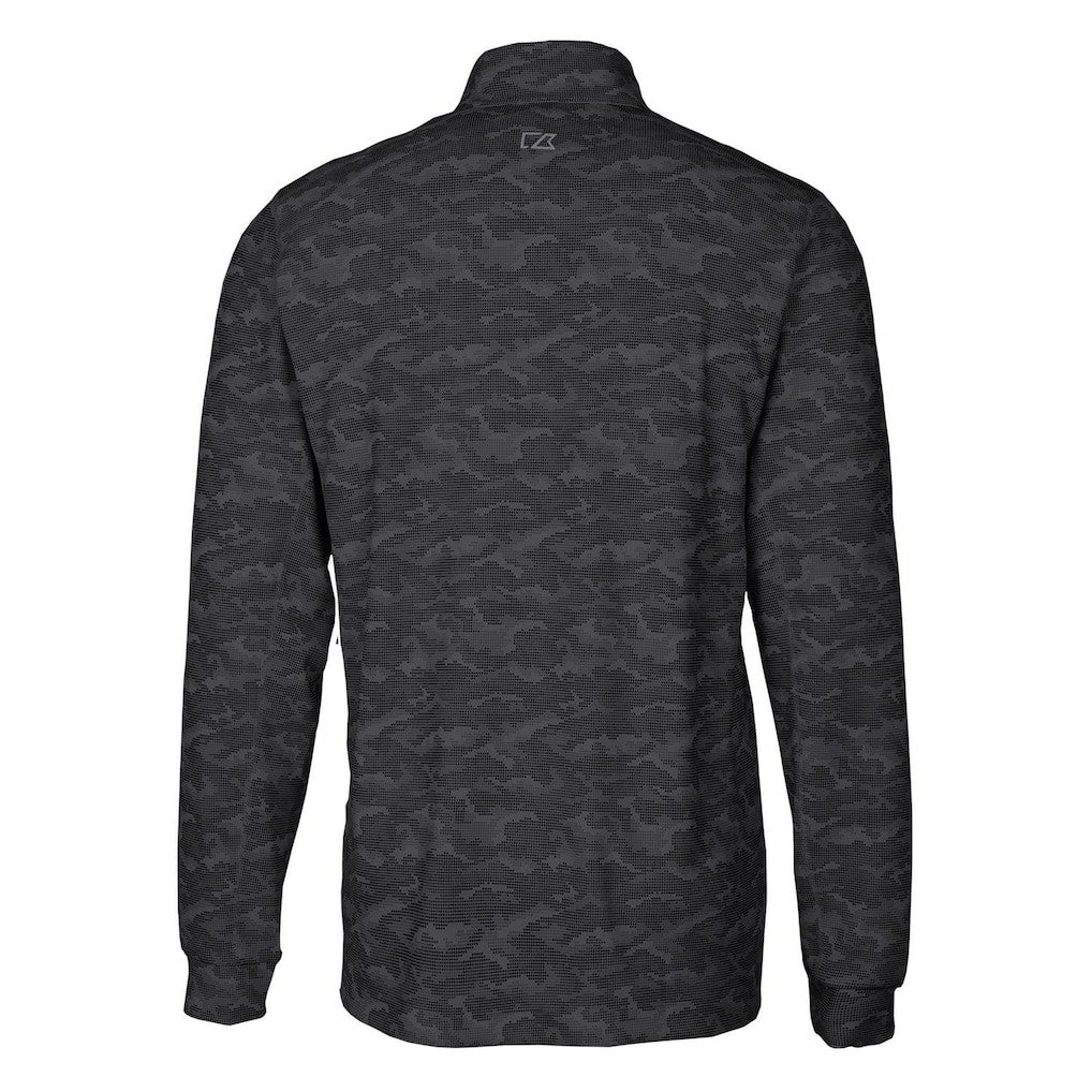 Indianapolis Colts Cutter & Buck Throwback Logo Big & Tall Traverse Camo Print Stretch Quarter-Zip Pullover Top - Black discount