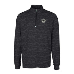 Las Vegas Raiders Cutter & Buck Throwback Logo Big & Tall Traverse Camo Print Stretch Quarter-Zip Pullover Top - Black sale