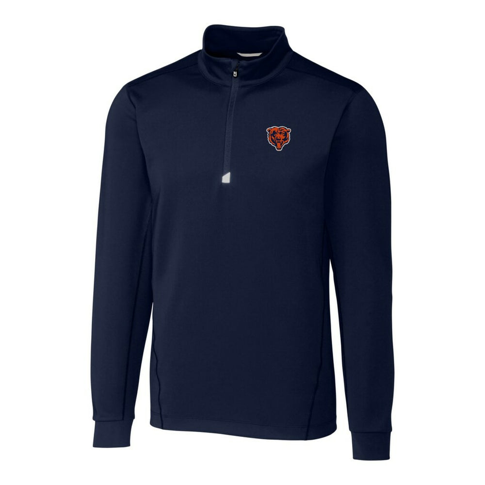 Chicago Bears Cutter & Buck Throwback Logo Traverse Stretch Quarter-Zip Big & Tall Pullover Top - Navy sale
