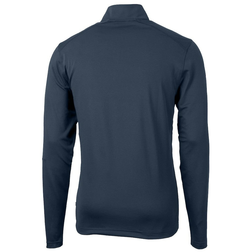 Chicago Bears Cutter & Buck Throwback Logo Virtue Eco Pique Recycled Quarter-Zip Big & Tall Pullover Top - Navy discount